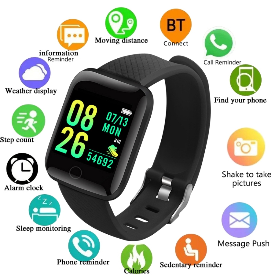 Watch Smart Y68 - Multifunktions-Smartwatch für Männer Frauen Kinder Nachricht