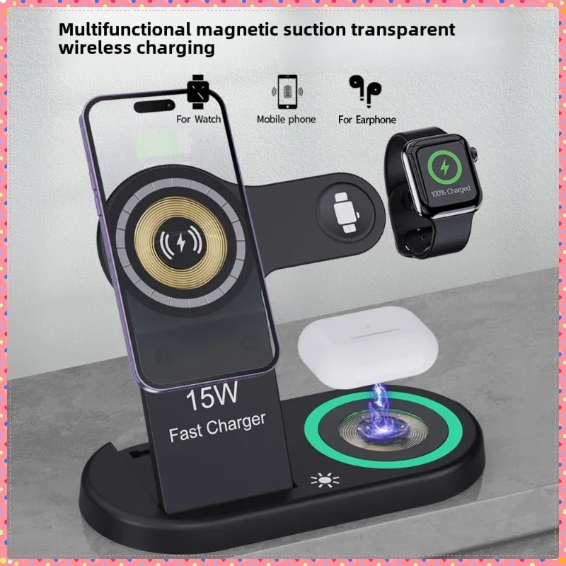 Watch 7 Smartwatch Iphone - 15W Schnelles kabelloses Ladegerät, 3-in-1 faltbare