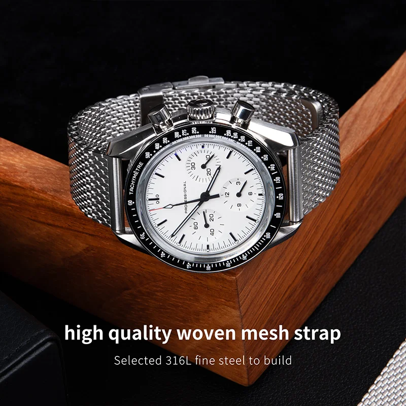 Tissot Watches Smartwatch - Universelles 316L Edelstahl Milanaise-Uhrenarmband 20mm 22mm