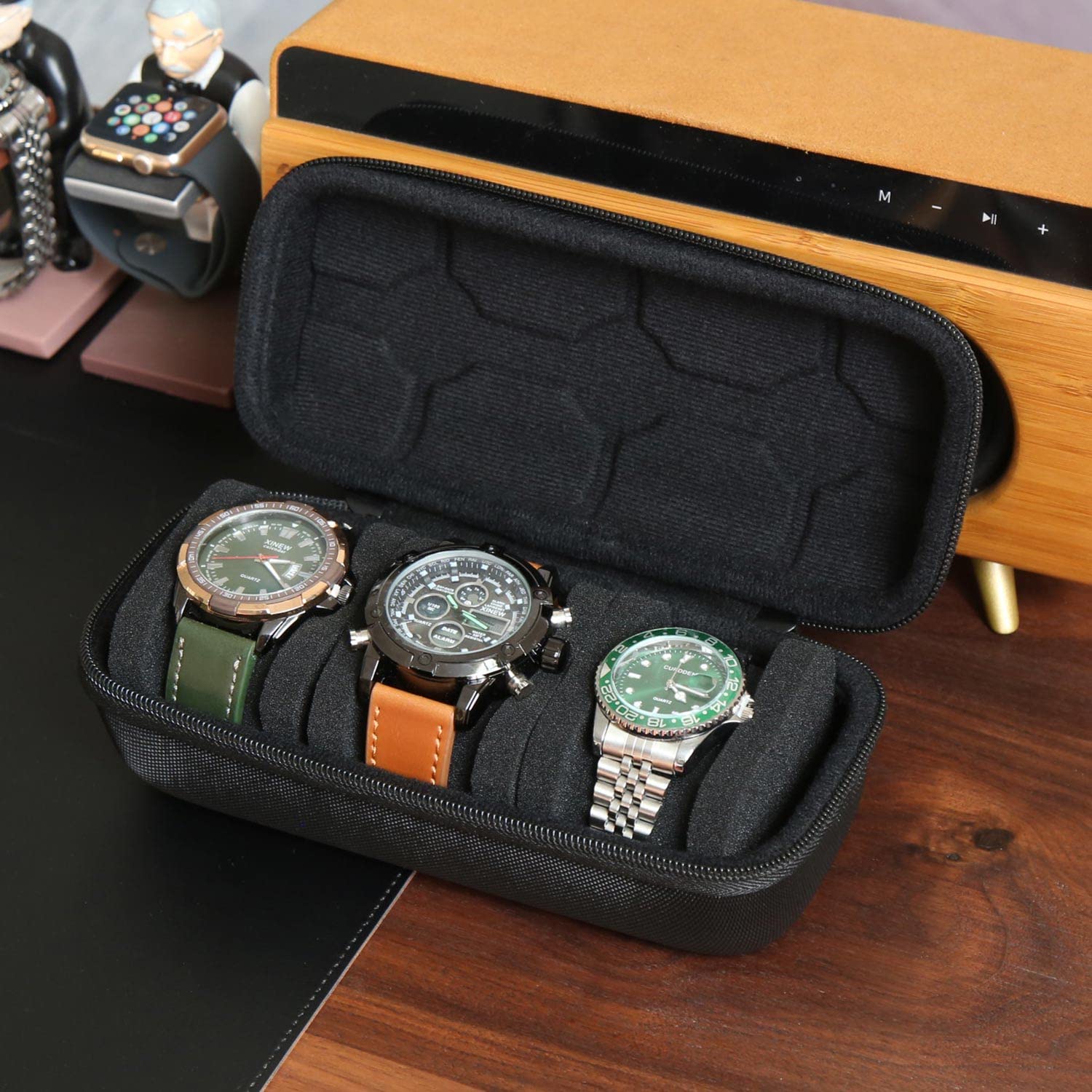 Watch Smartwatch - Uhrenbox-Organizer für Männer oder Frauen, Uhren-Reisetasche,