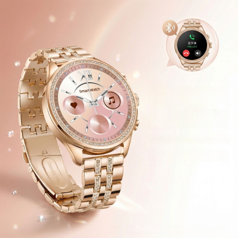 Watches Ladies Smartwatch - Grenzübergreifende Exklusivlieferung für GEN9 Diamantbesetzte Damen-Smartwatch