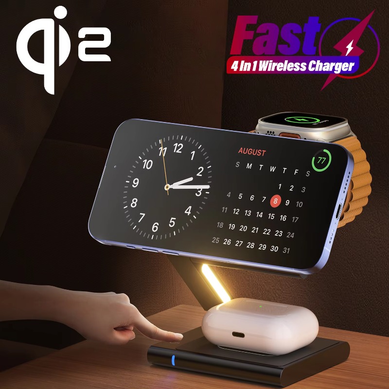 Watch 7 Smartwatch Iphone - 3-in-1 Qi2 Kabelloses Ladegerät, faltbar, magnetisch,