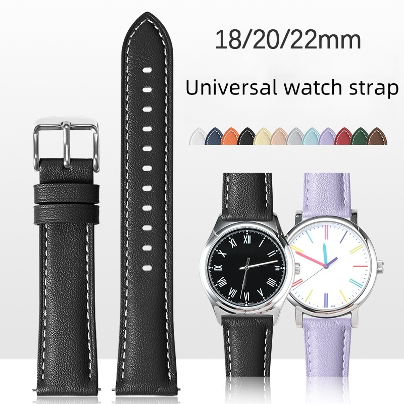 Tissot Watches Smartwatch - 18mm 20mm 22mm Universalarmband Lederarmband Schnellverschluss-Uhrenarmband