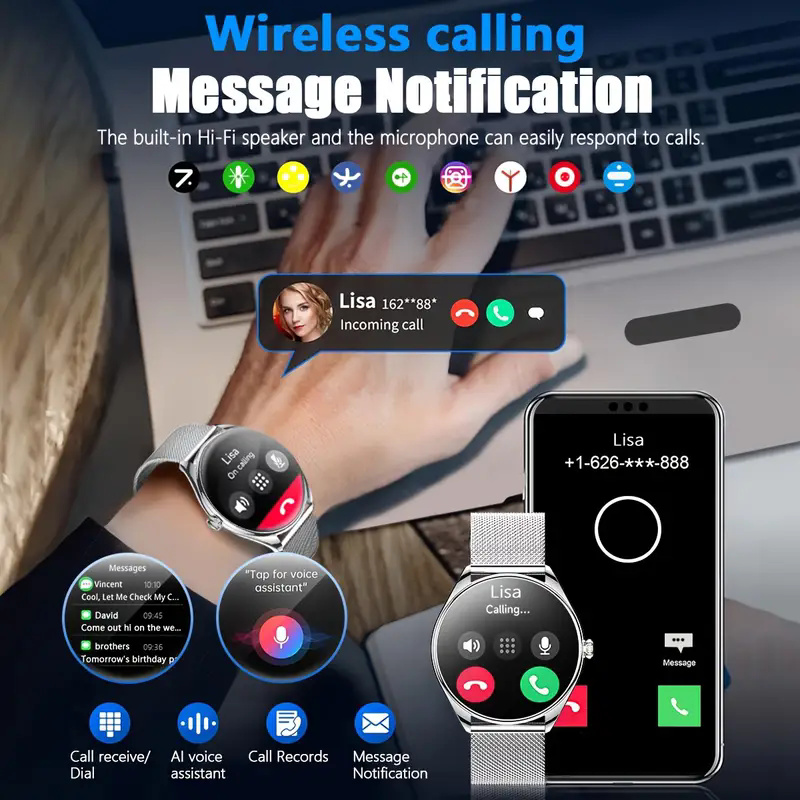 2026 Neue Ultradünne Smartwatc – Watches Ladies Smartwatch Bewertung und Preis