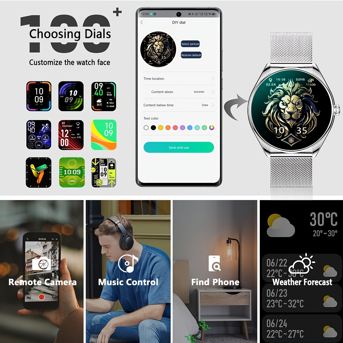 2026 Neue Ultradünne Smartwatc – Watches Ladies Smartwatch Bewertung und Preis