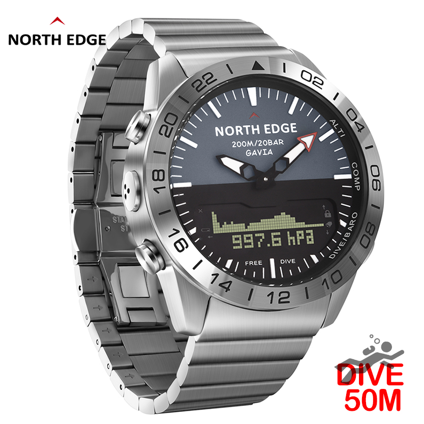 NORTH EDGE Herren-Taucheruhr,  – Smartwatch Digital Watches For Men Bewertung und Preis