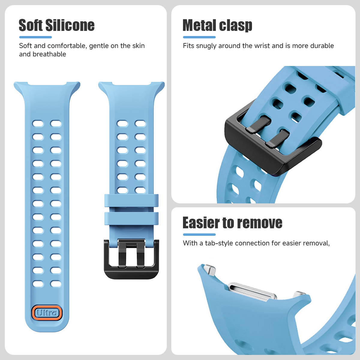Marine-Silikonarmband für Sams – Tide Watch Surf Bewertung und Preis