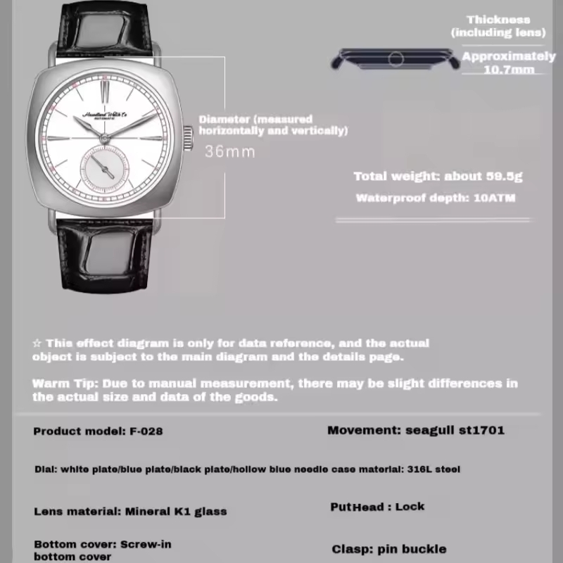 Hruodland 2025 Herren-Mechanis – Tide Watch Surf Bewertung und Preis