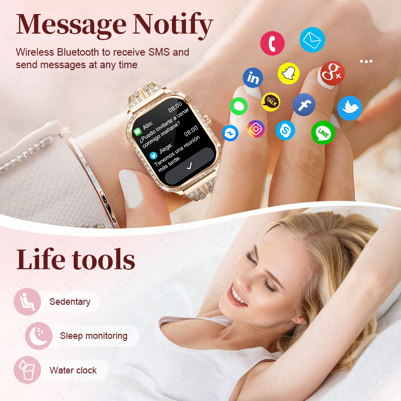 LIGE Smartwatch für Damen, was – Watches Ladies Smartwatch Bewertung und Preis